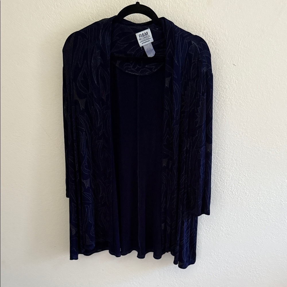 R&M Richards Women's Navy Cardigan